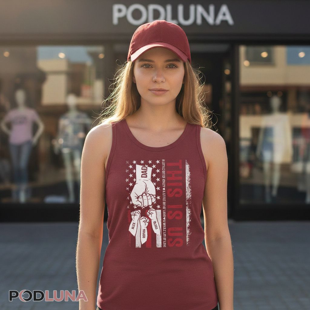 Custom Name Dad A Little Bit Of Crazy Loud Whole Lot Of Love Tanktop Custom Name Dad A Little Bit Of Crazy Loud Whole Lot Of Love Tanktop