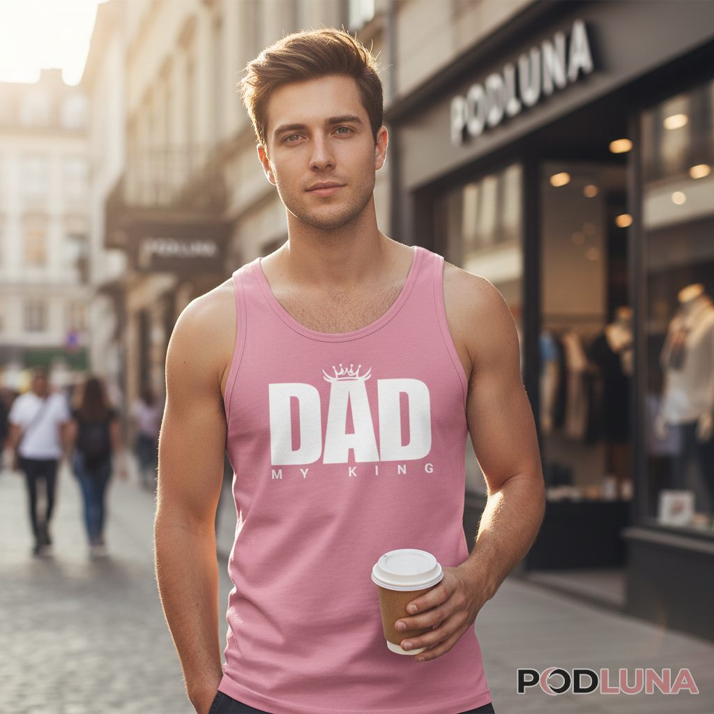 Dad My King Royal Crown Tanktop Dad My King Royal Crown Tanktop