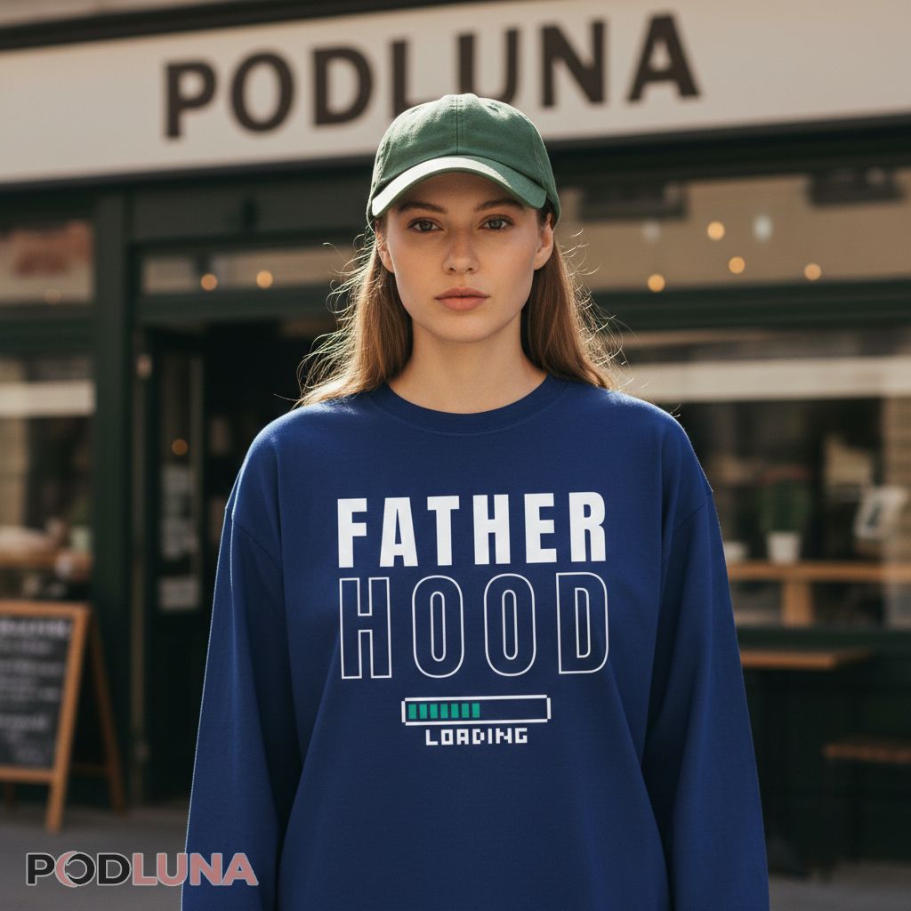 Funny New Dad Still Loading Progress Bar Graphic Long Sleeve Funny New Dad Still Loading Progress Bar Graphic Long Sleeve