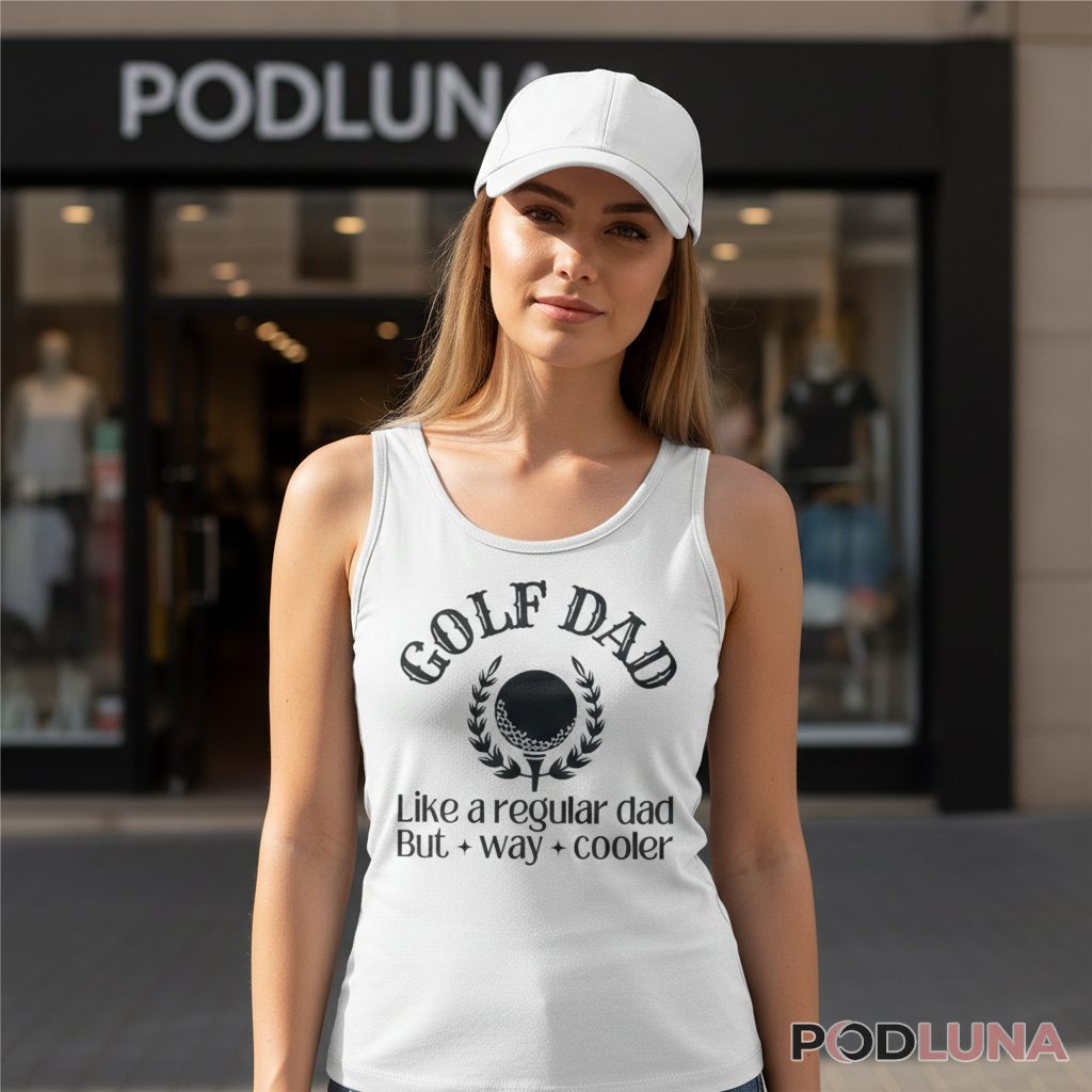 Golf Dad Like A Regular Dad But Way Cooler Tanktop Golf Dad Like A Regular Dad But Way Cooler Tanktop