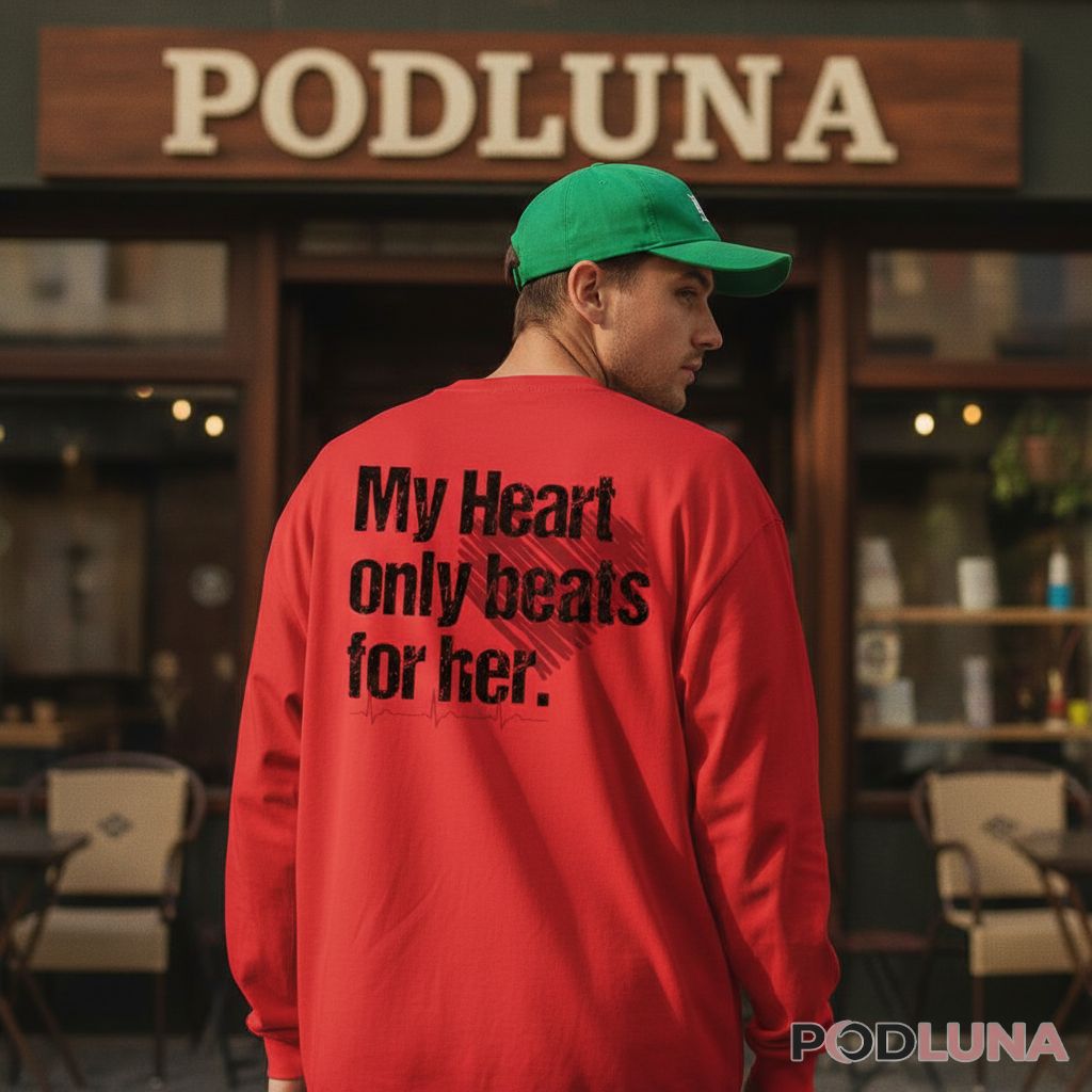 My Heart Only Beats For Her Romantic Valentine Long Sleeve My Heart Only Beats For Her Romantic Valentine Long Sleeve