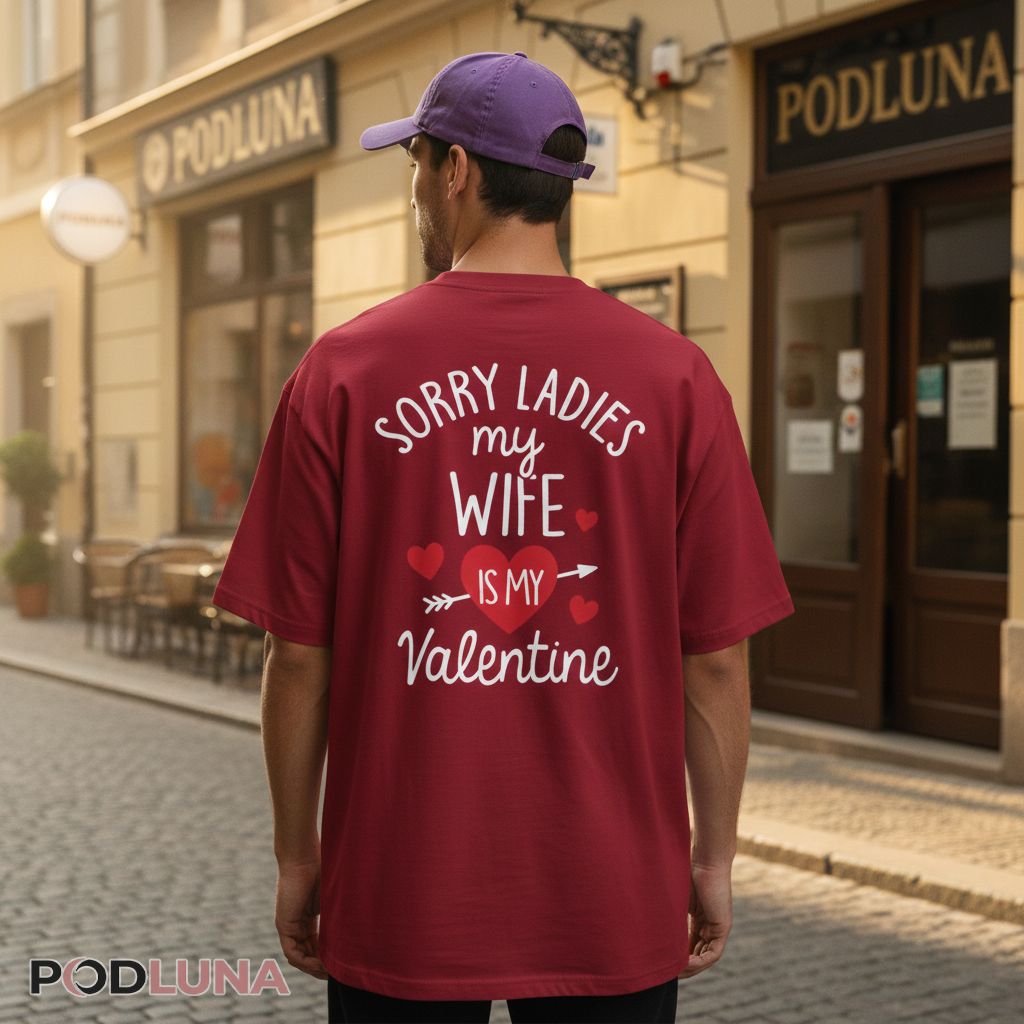 Sorry Ladies My Wife Is My Valentine Shirt Funny Husband Gift