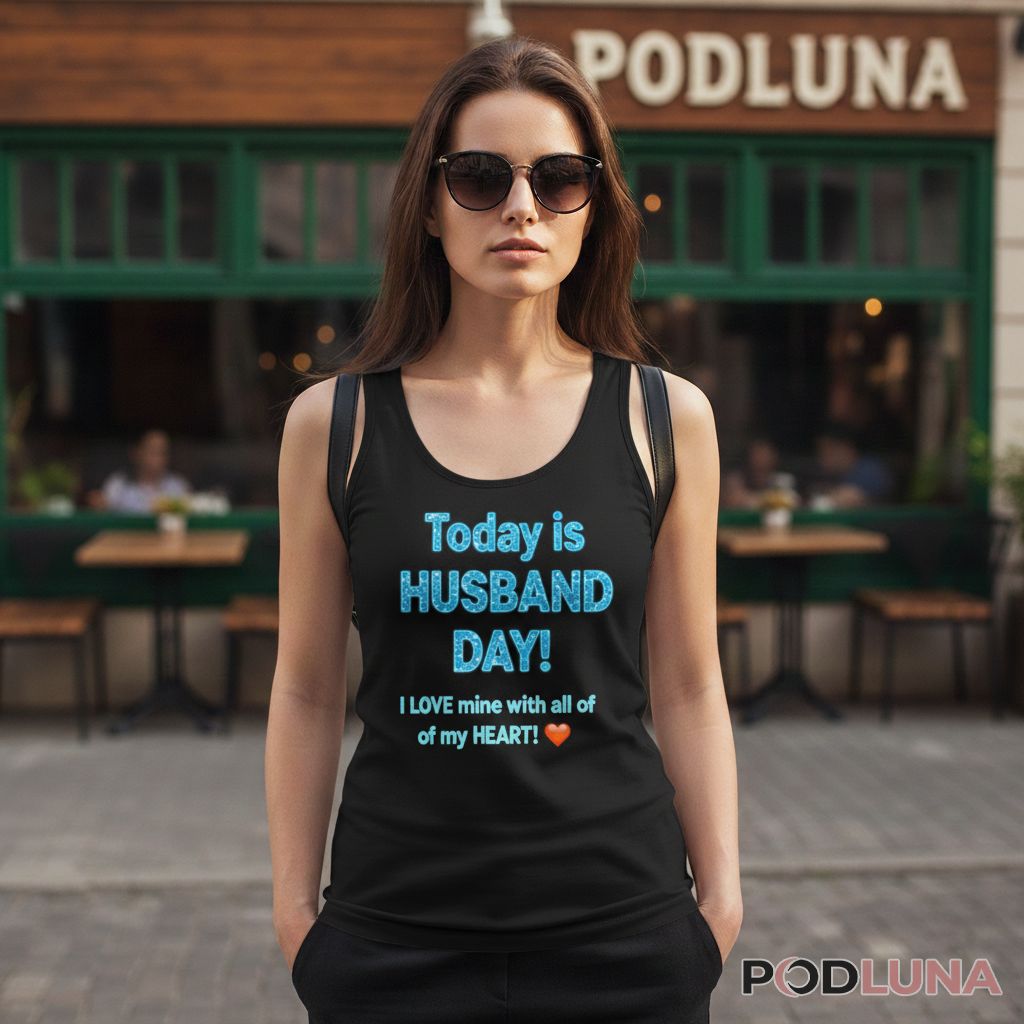 Today Is Husband Day I Love Mine With All Of My Heart Tanktop For Women Today Is Husband Day I Love Mine With All Of My Heart Tanktop For Women