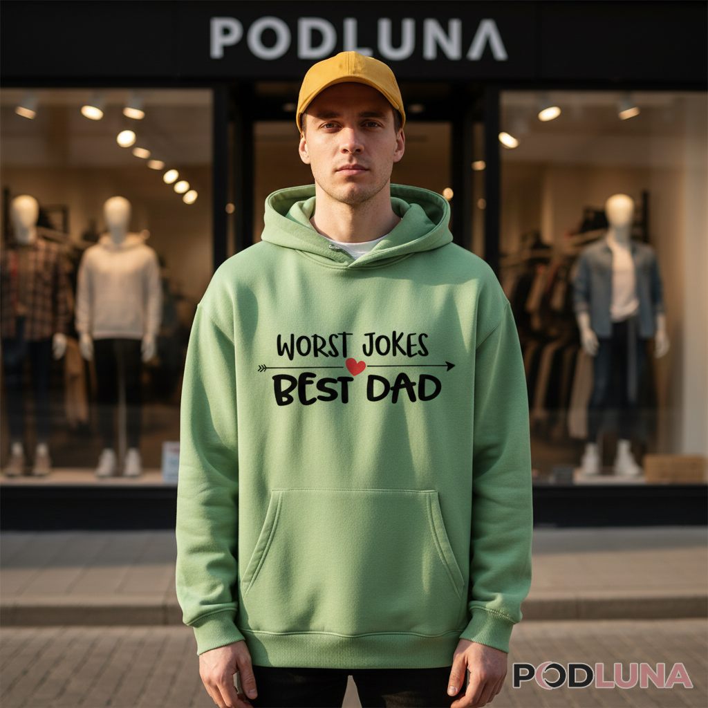 Worst Jokes Best Dad Funny Hoodie Worst Jokes Best Dad Funny Hoodie