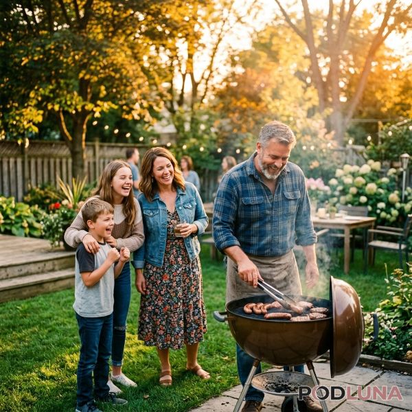Dad Enjoying His Favorite Hobby With Family Support Dad Enjoying His Favorite Hobby With Family Support