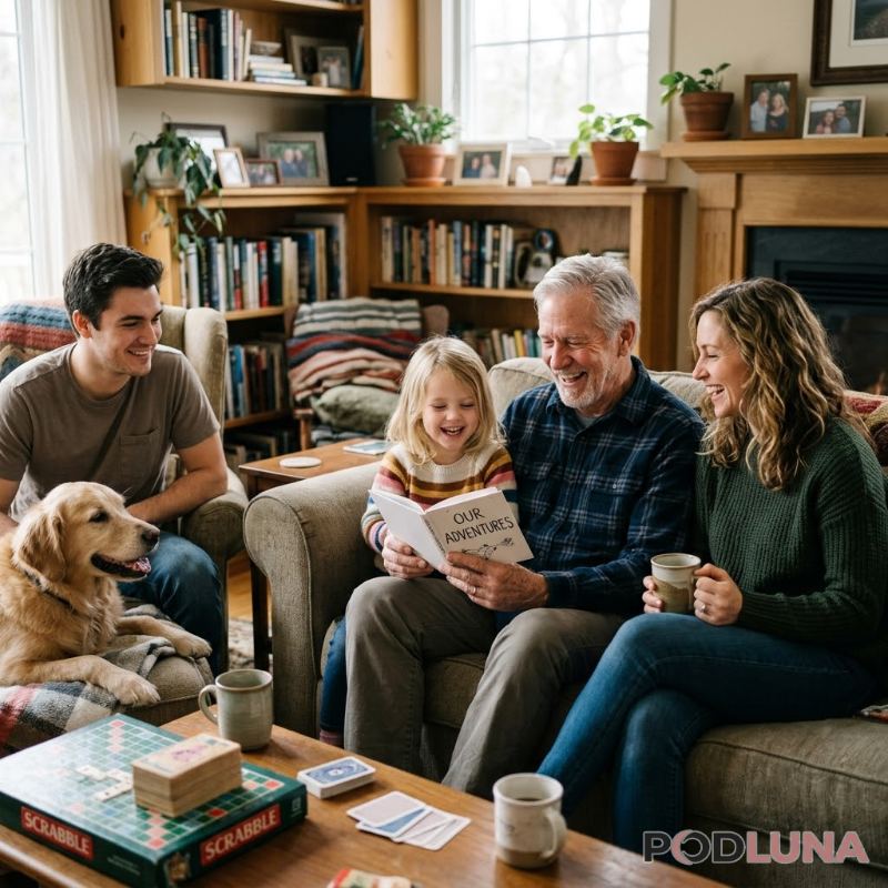 Dad Enjoying Time With Family Instead Of Gifts Dad Enjoying Time With Family Instead Of Gifts