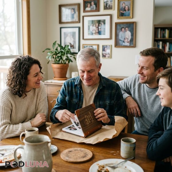 What Makes a Gift Truly Meaningful for Dad 16 Dad Opening A Meaningful Personalized Family Gift
