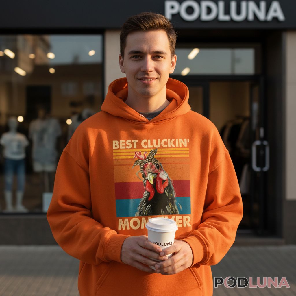 Best Cluckin Mom Ever Crazy Chicken Lady Gift Hoodie Best Cluckin Mom Ever Crazy Chicken Lady Gift Hoodie