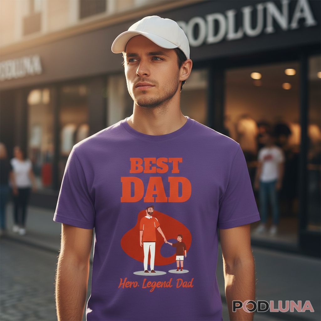 Best Dad Hero Legend Father And Son Shirt