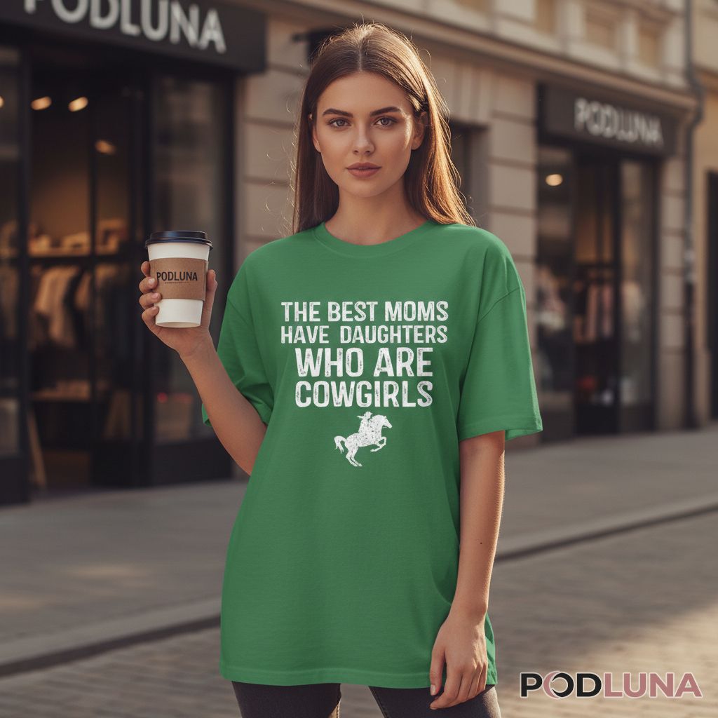 Cowgirl Mom Gift The Best Moms Have Daughters Who Are Cowgirls Shirt