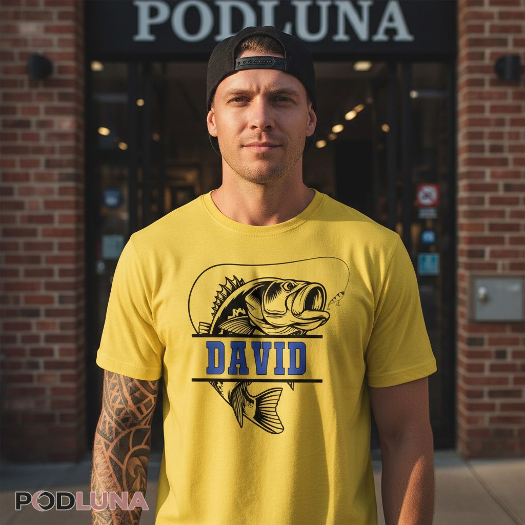 Custom Name Fishing Outdoorsman Shirt