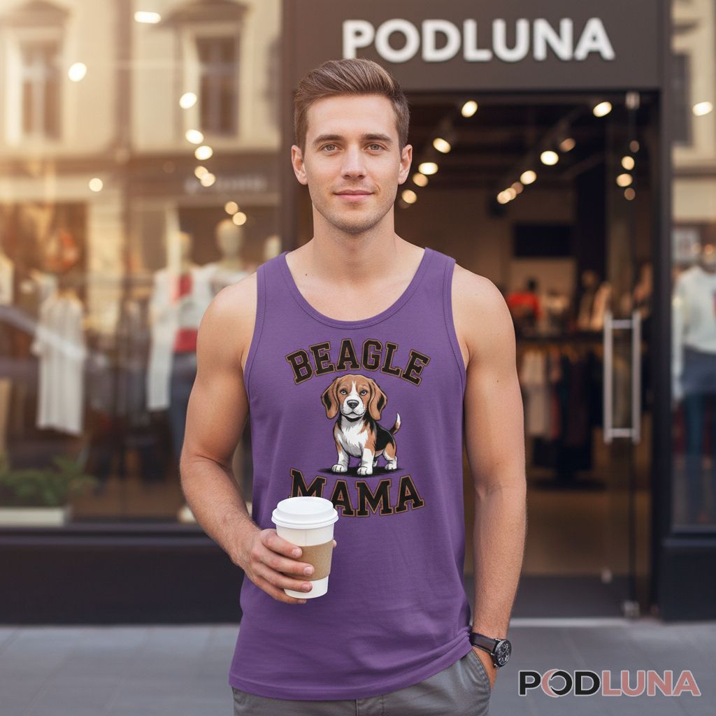 Cute Beagle Mama Graphic Tanktop Cute Beagle Mama Graphic Tanktop