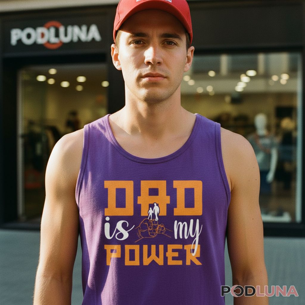 Dad Is My Power Fist Bump Father And Son Tanktop Dad Is My Power Fist Bump Father And Son Tanktop