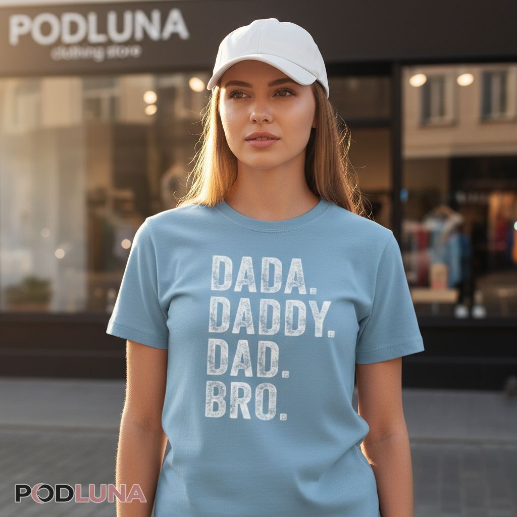 Dada Daddy Dad Bro Retro Shirt