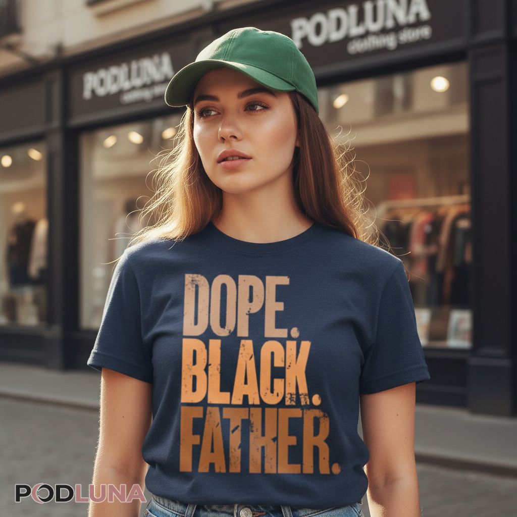 Dope Black Father Retro Shirt