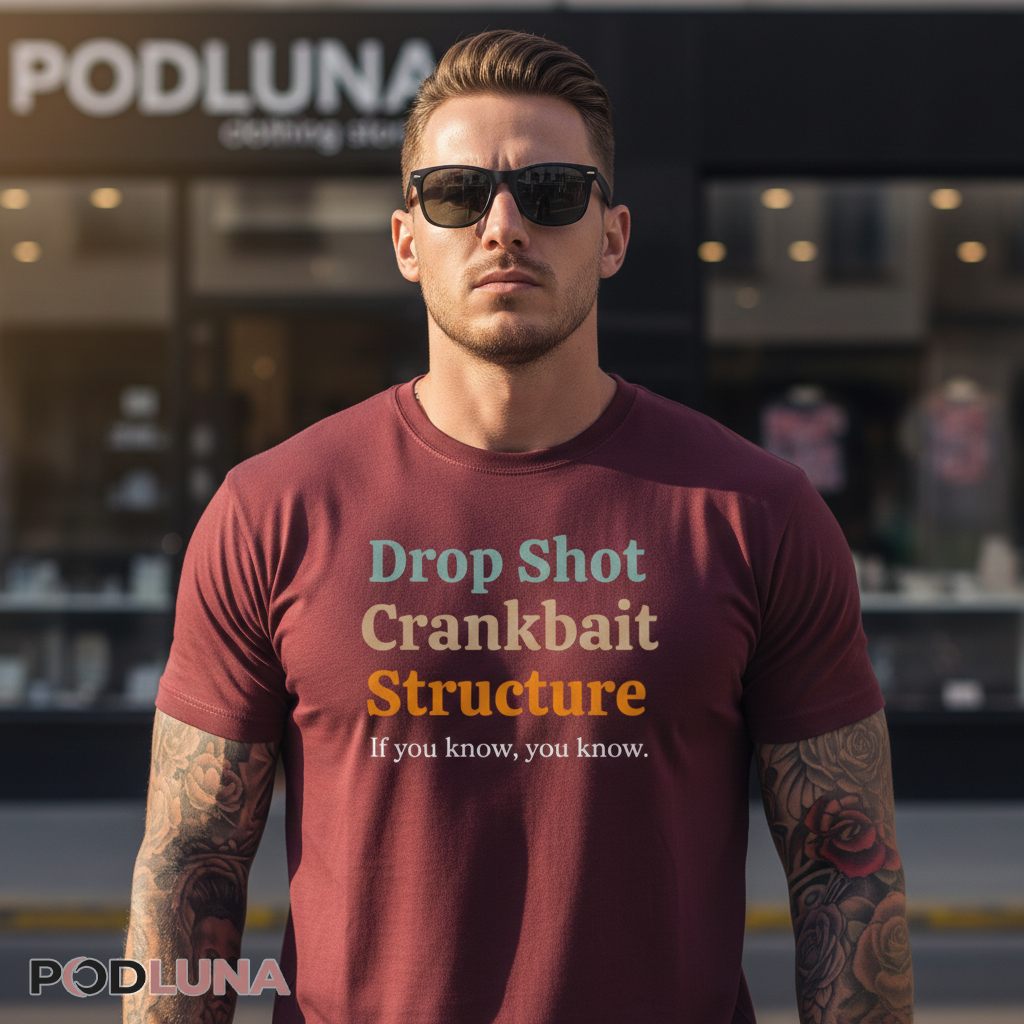 Drop Shot Crankbait Structure If You Know You Know Fishing Shirt