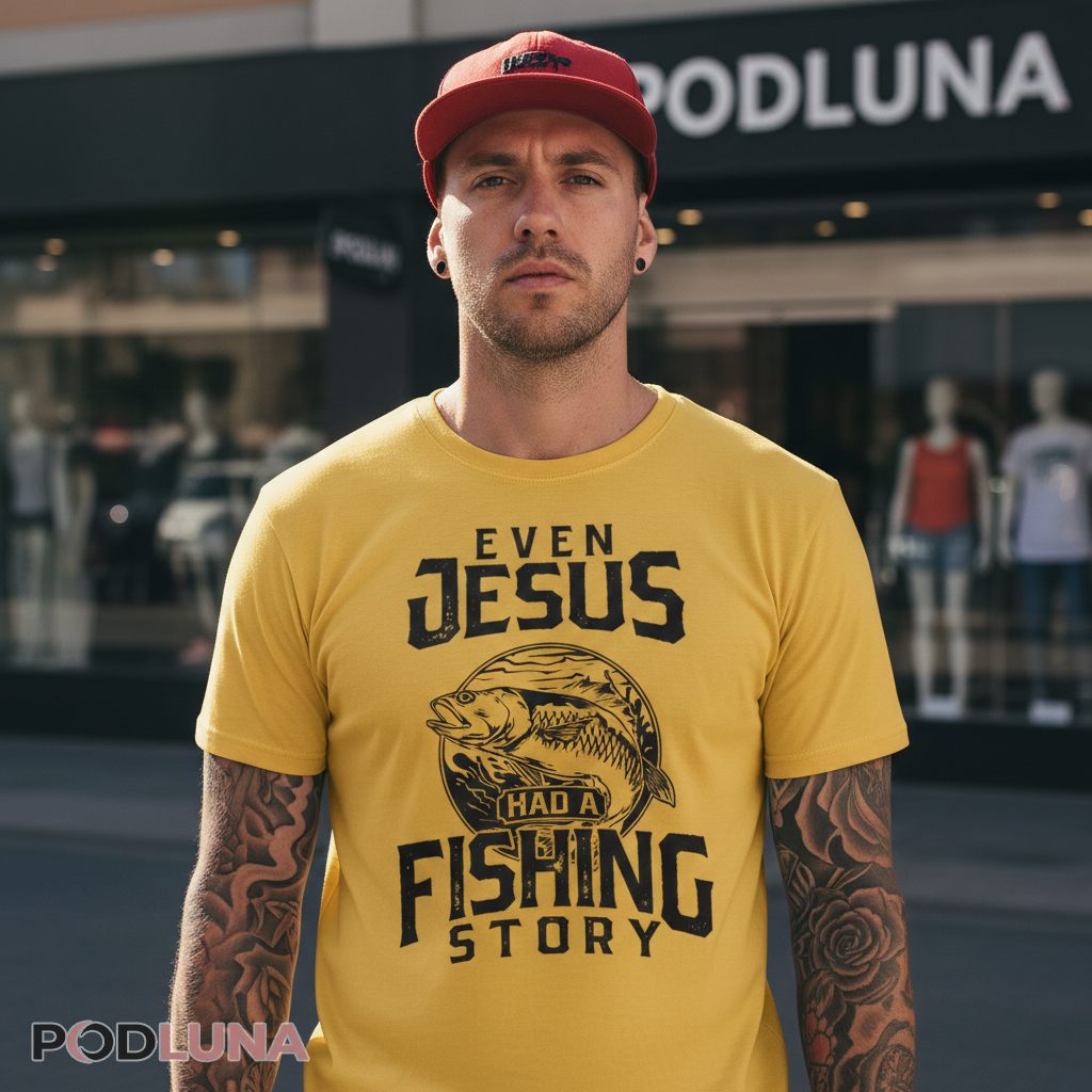 Even Jesus Had A Fishing Story Christian Angler Shirt