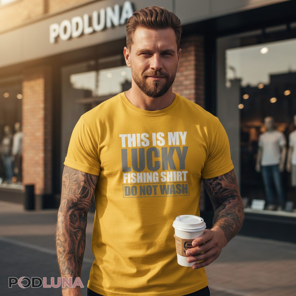 Fishing Gifts for Dads This Is My Lucky Fishing Shirt