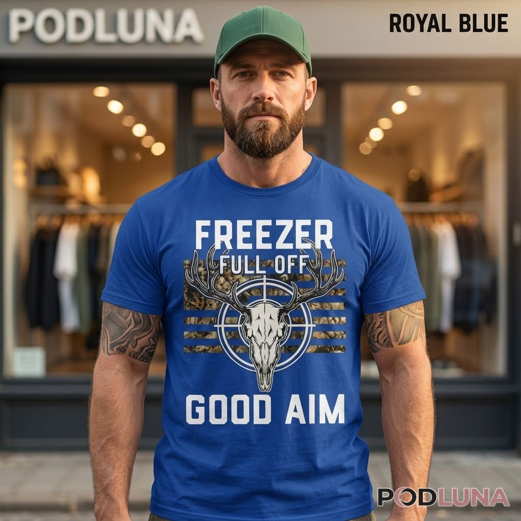 Freezer Full Of Good Aim Deer Skull Hunting Shirt For Dad