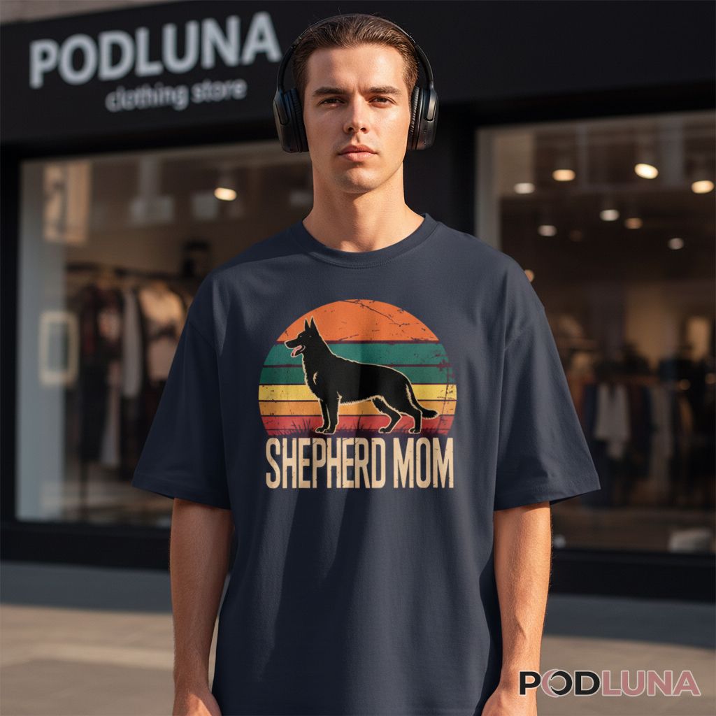 Cute Pitbull Mom Sunflower Graphic Shirt