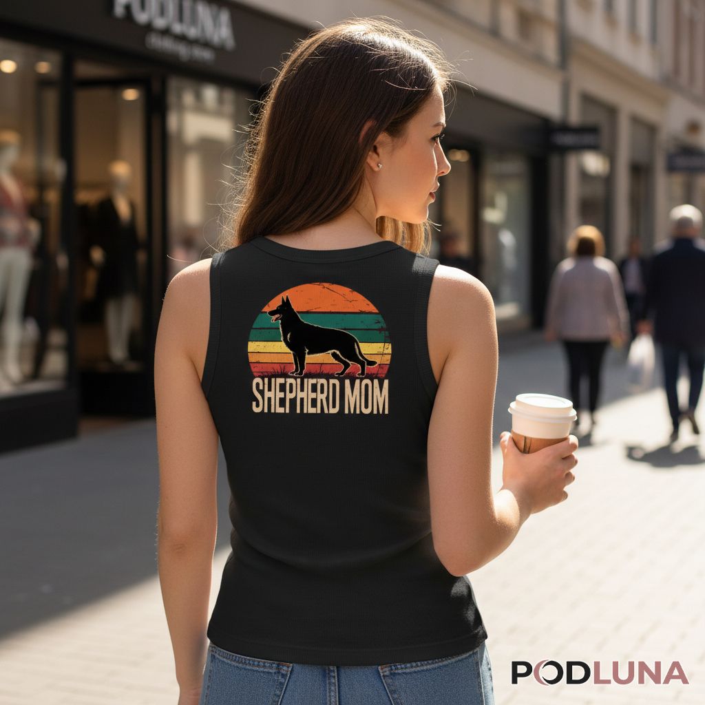 German Shepherd Mom Retro Tanktop German Shepherd Mom Retro Tanktop