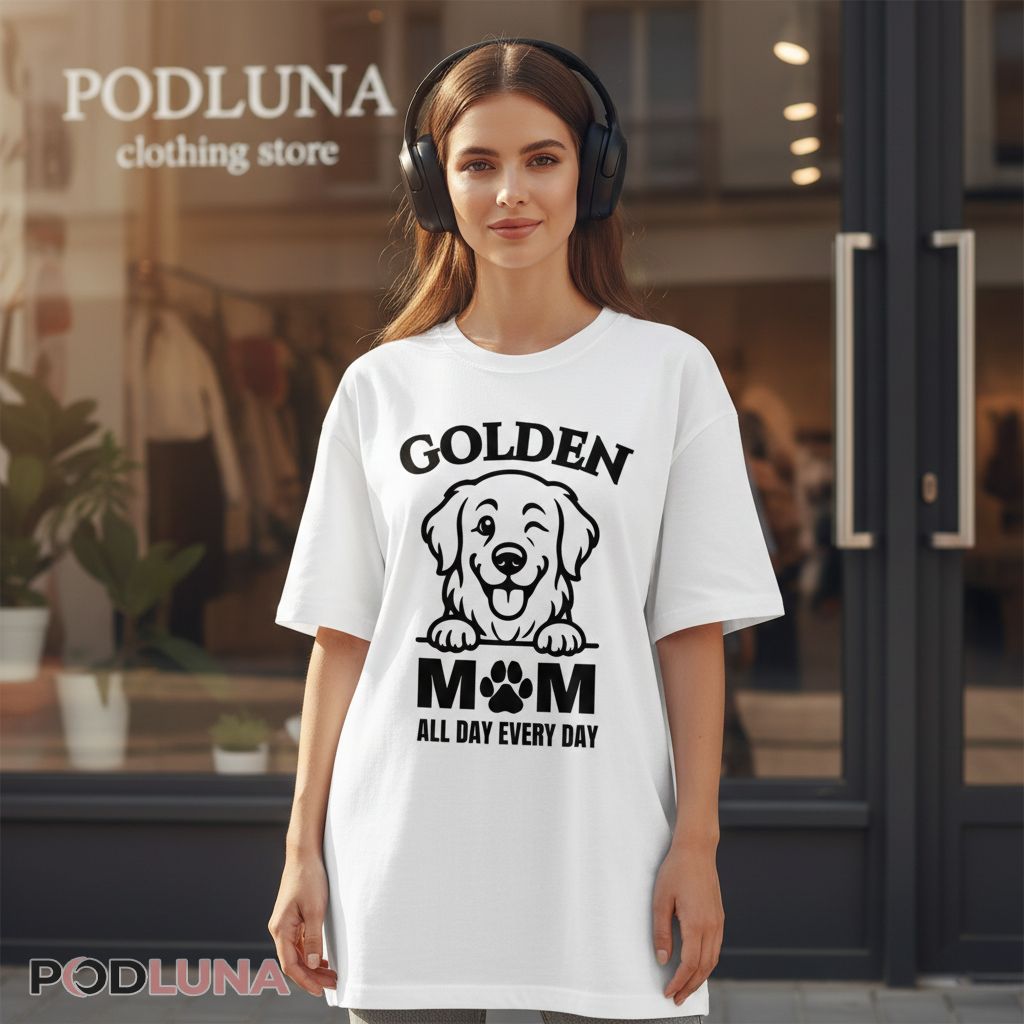 Golden Retriever Mom All Day Every Day Shirt
