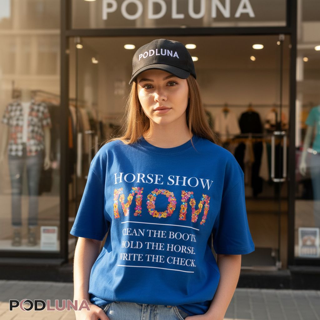 Horse Show Mom Clean Boots Hold Horse Write Check Shirt