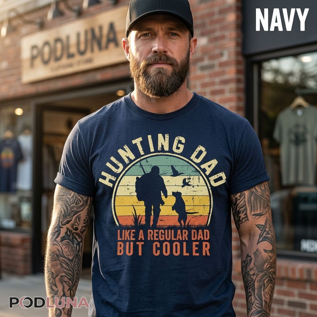 Funny Hunting Fitness Deer American Flag Dad Shirt