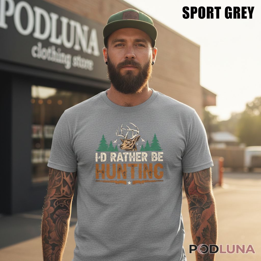 I’d Rather Be Hunting Funny Deer Hunter Shirt