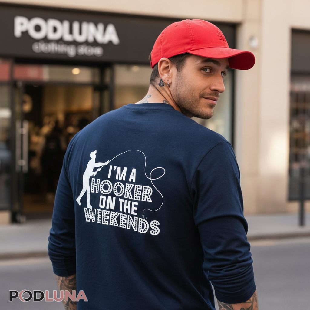 I'm A Hooker On The Weekends Funny Fisherman Long Sleeve I'm A Hooker On The Weekends Funny Fisherman Long Sleeve