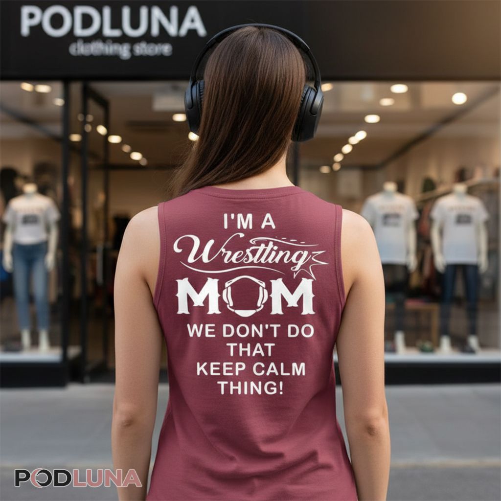 I'm A Wrestling Mom We Don't Do That Keep Calm Thing Tanktop I'm A Wrestling Mom We Don't Do That Keep Calm Thing Tanktop