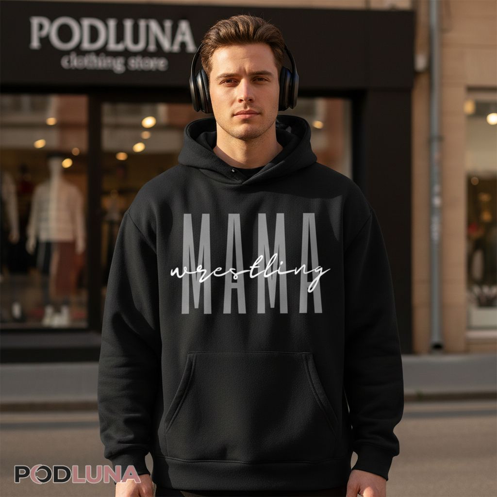 Minimalist Wrestling Mama Match Day Hoodie Minimalist Wrestling Mama Match Day Hoodie