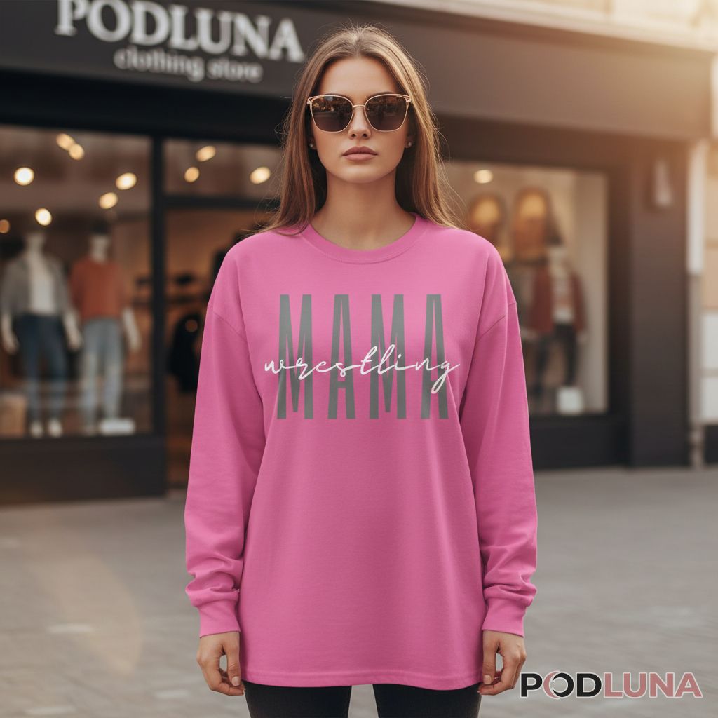 Minimalist Wrestling Mama Match Day Long Sleeve Minimalist Wrestling Mama Match Day Long Sleeve