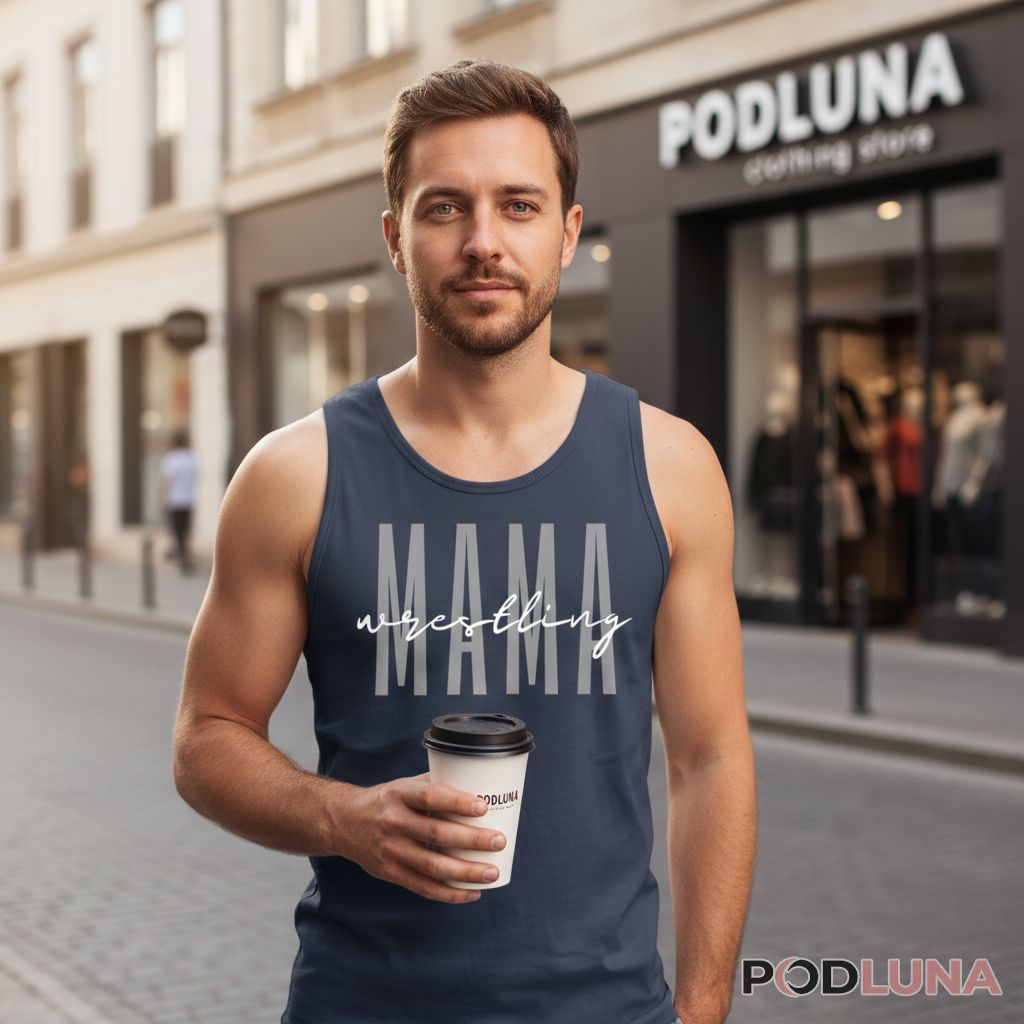 Minimalist Wrestling Mama Match Day Tanktop Minimalist Wrestling Mama Match Day Tanktop