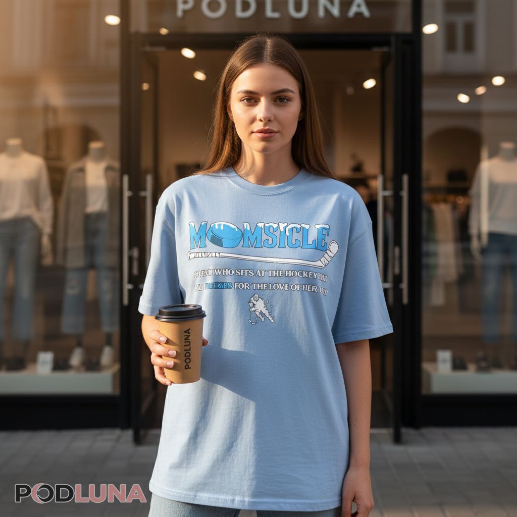 Momsicle #1 Fan Freezes At The Hockey Rink Shirt