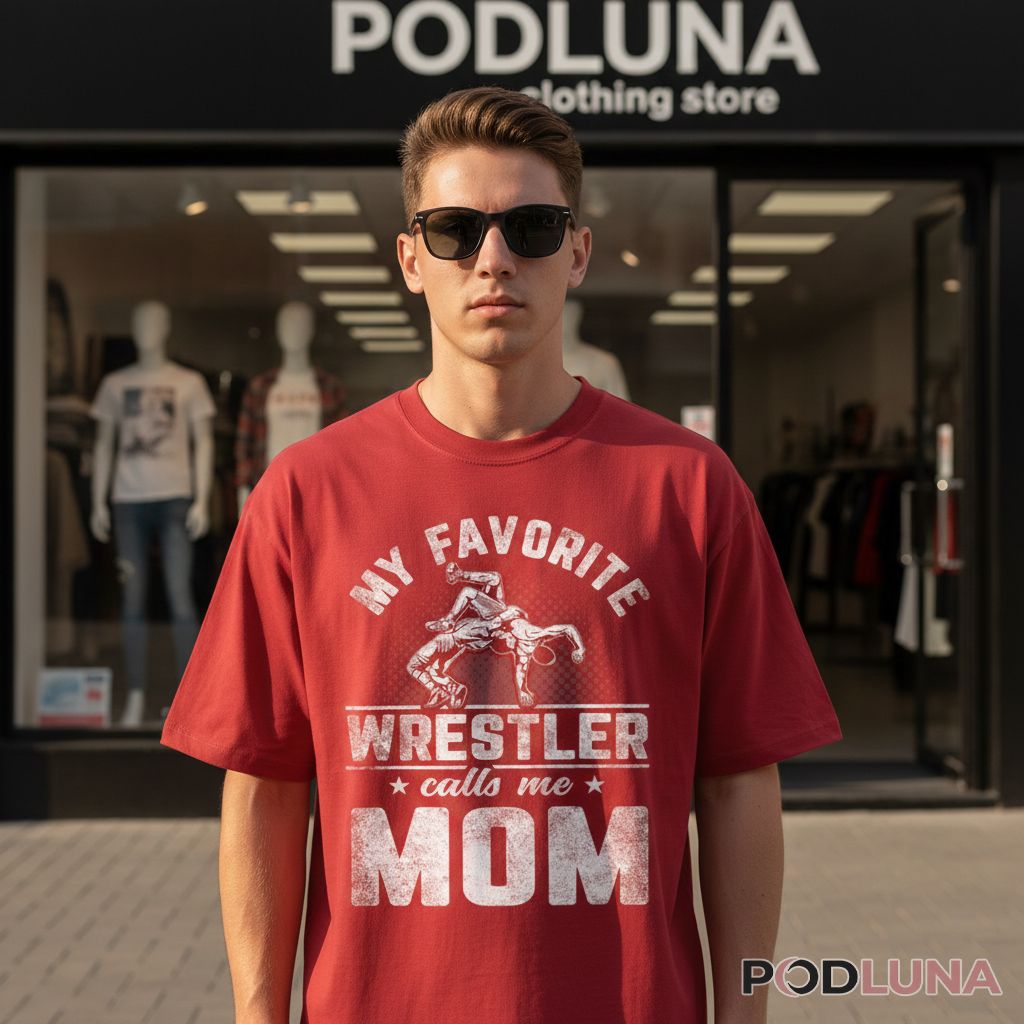 My Favorite Wrestler Calls Me Mom Proud Wrestling Mother Shirt