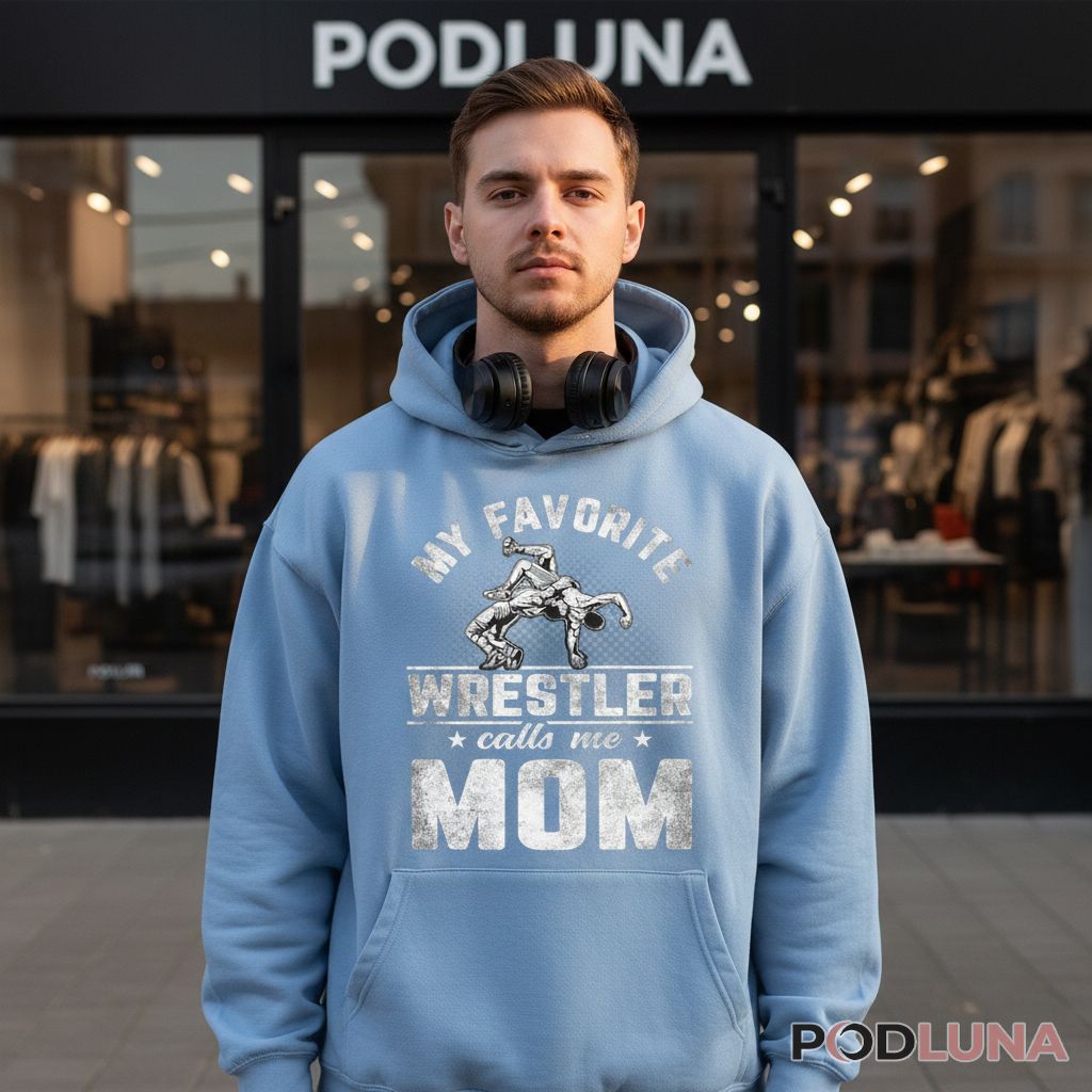 My Favorite Wrestler Calls Me Mom Proud Wrestling Mother Hoodie My Favorite Wrestler Calls Me Mom Proud Wrestling Mother Hoodie