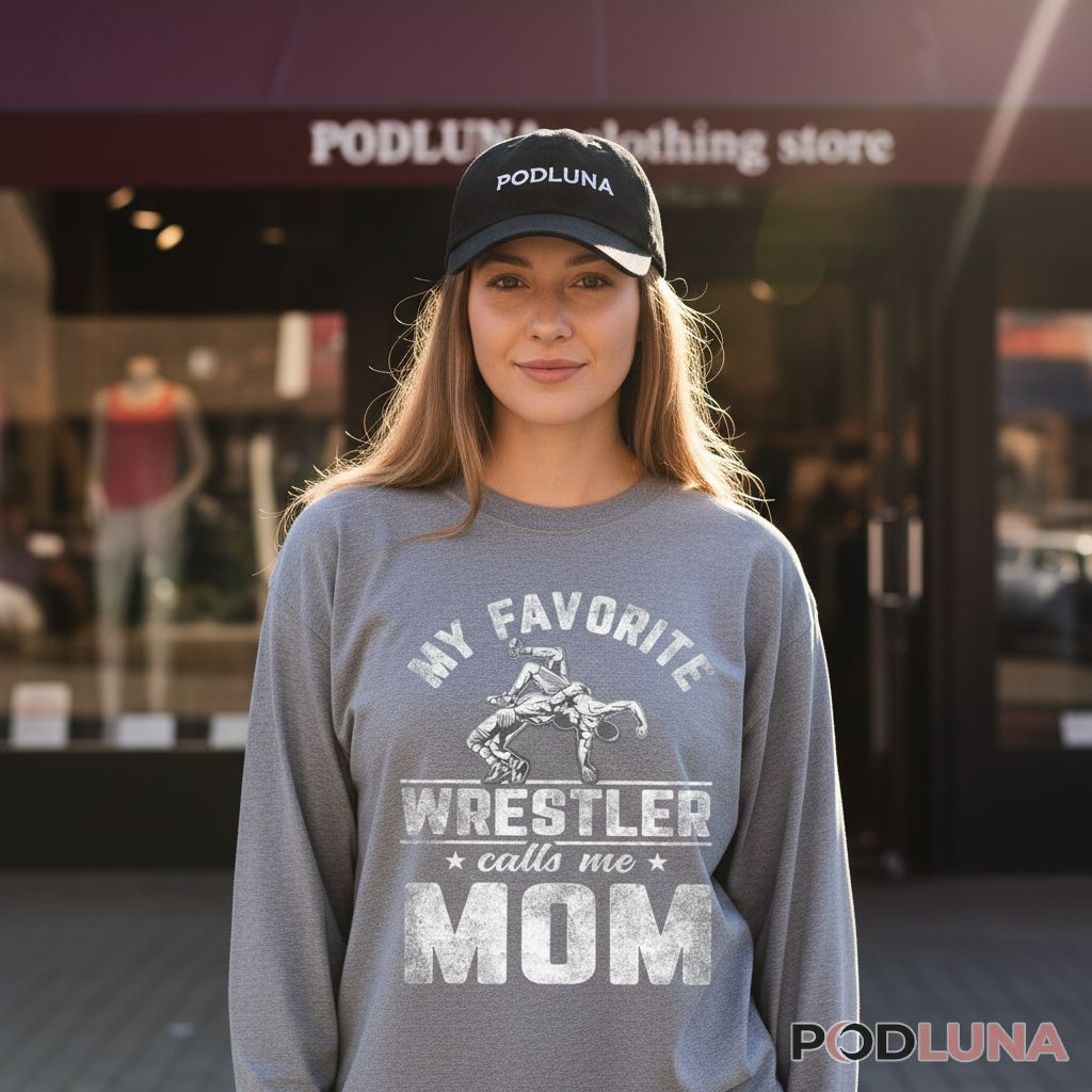 My Favorite Wrestler Calls Me Mom Proud Wrestling Mother Long Sleeve My Favorite Wrestler Calls Me Mom Proud Wrestling Mother Long Sleeve