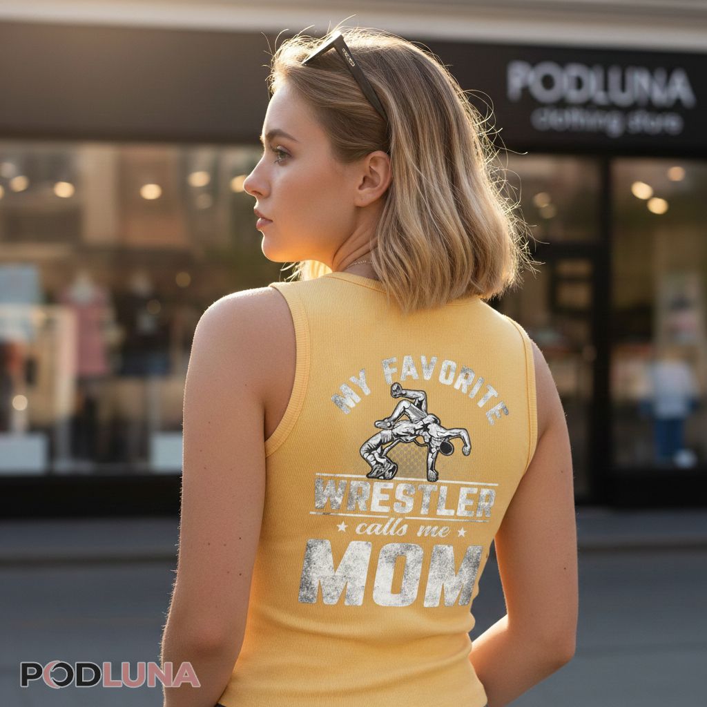 My Favorite Wrestler Calls Me Mom Proud Wrestling Mother Tanktop My Favorite Wrestler Calls Me Mom Proud Wrestling Mother Tanktop