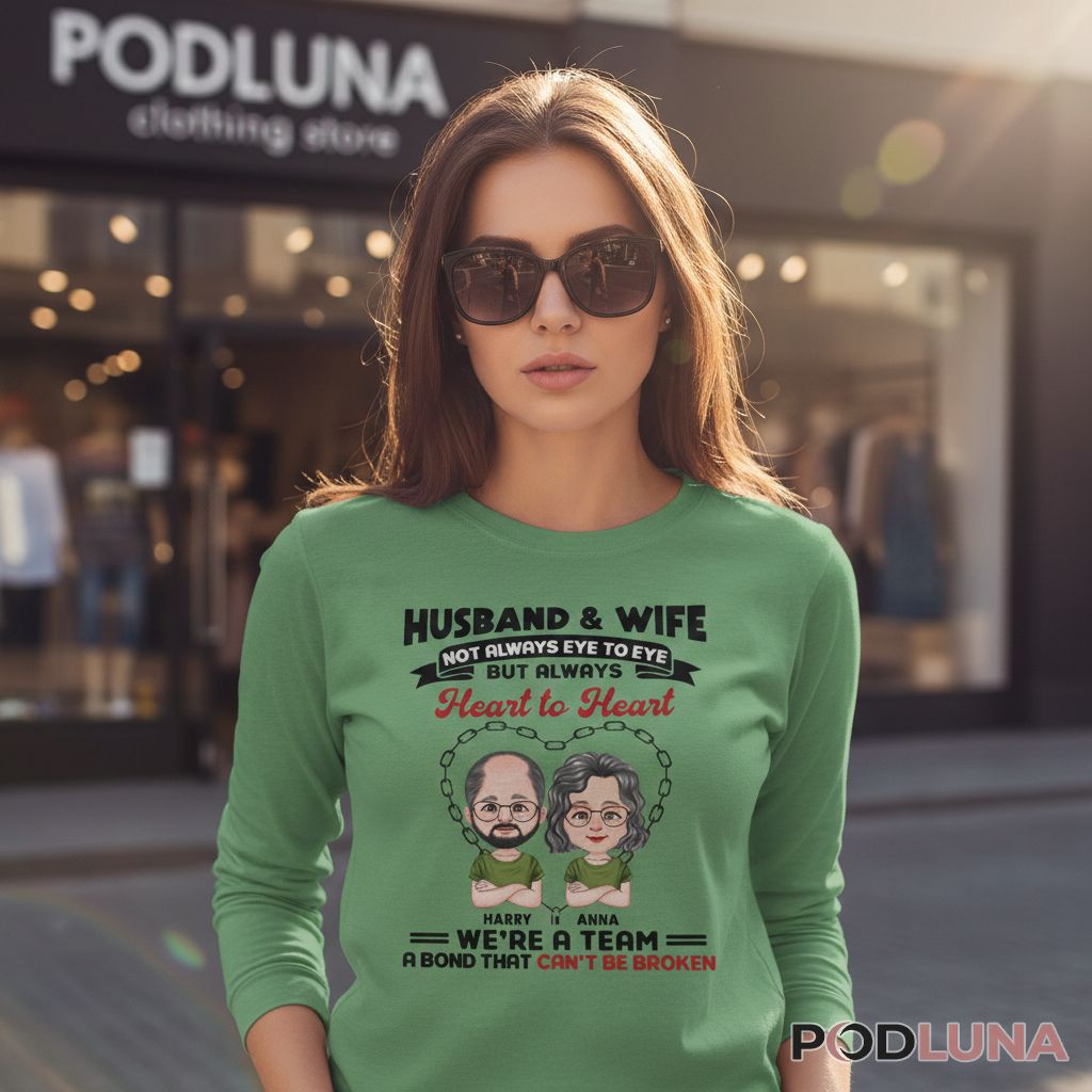 Personalized Husband And Wife Heart To Heart Bond That Cant Be Broken Long Sleeve Personalized Husband And Wife Heart To Heart Bond That Cant Be Broken Long Sleeve