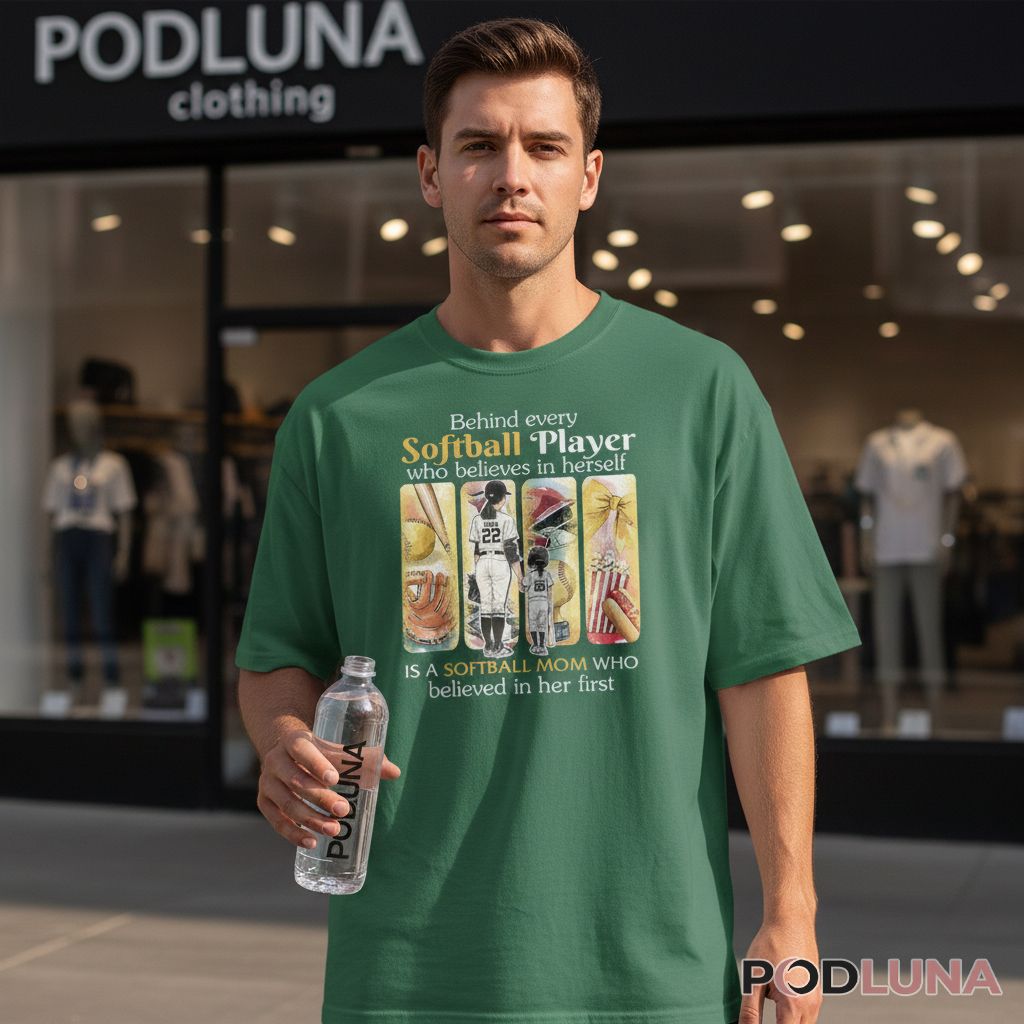 Personalized Softball Mom Gift For Sports Fans Shirt