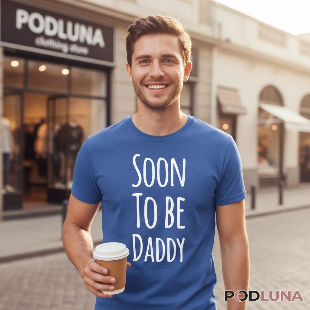 Soon To Be Daddy Pregnancy Announcement New Father Shirt