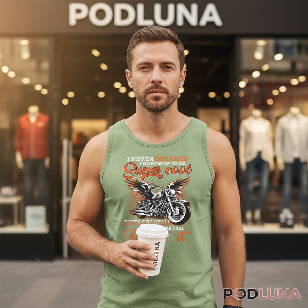 Super Cool Biker Grandma Rockin It Motorcycle Lover Tanktop Super Cool Biker Grandma Rockin It Motorcycle Lover Tanktop