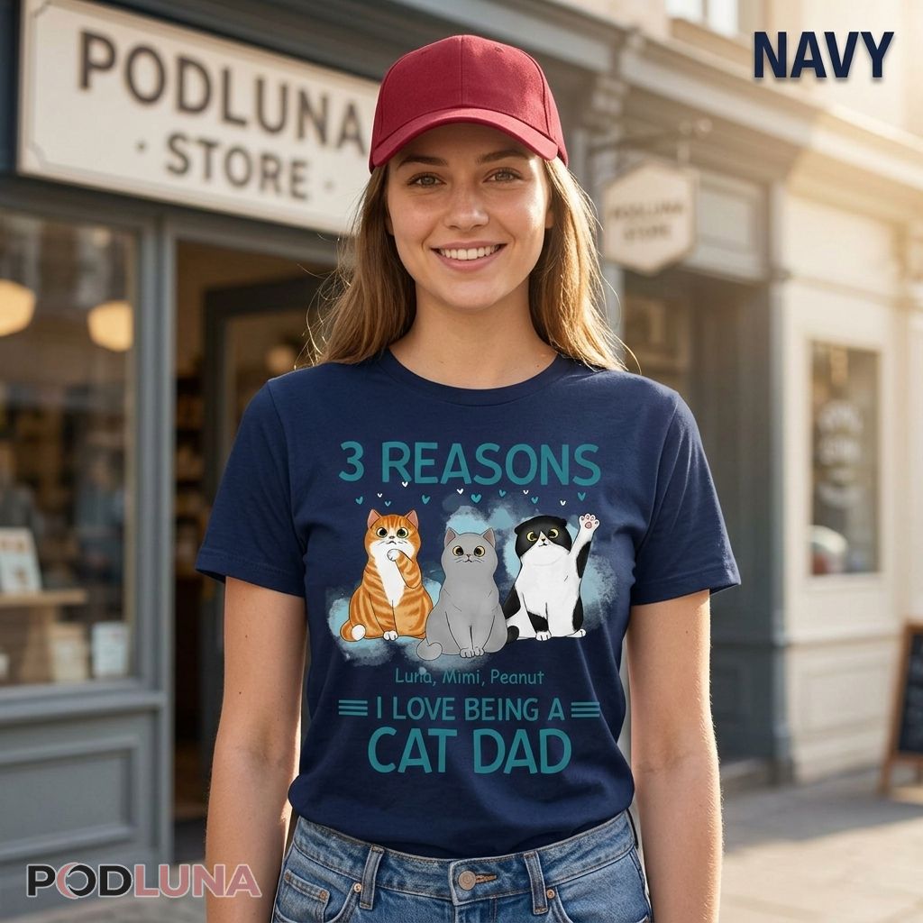 Any Man Can Be A Father Someone Special To Be A Cat Daddy Shirt