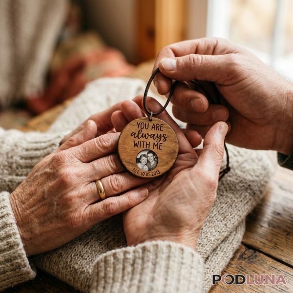 Close Up Meaningful Personalized Gift With Real Memory Detail