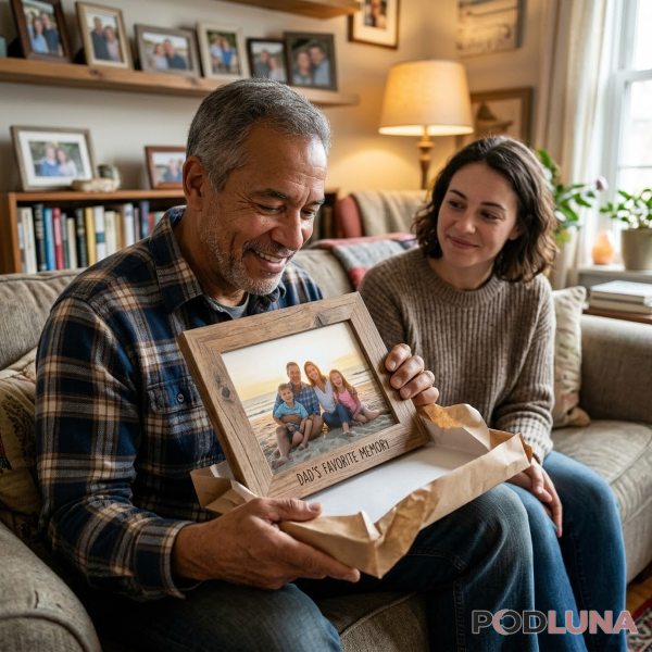 Family Photo Gift For Sentimental Dad