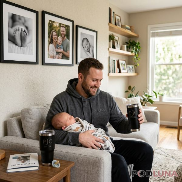 How to Choose a Gift for a First-Time Dad 18 Personalized Apparel Drinkware And Home Decor For Dad