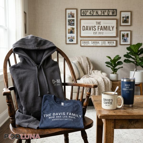 Personalized Apparel Drinkware and Home Decor for Dad