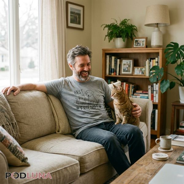 Personalized Gift For Cat Loving Dad Personalized Gift For Cat Loving Dad