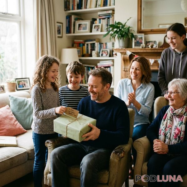 Real Customer Experience Giving Gift To Dad Family Gathering Real Customer Experience Giving Gift To Dad Family Gathering